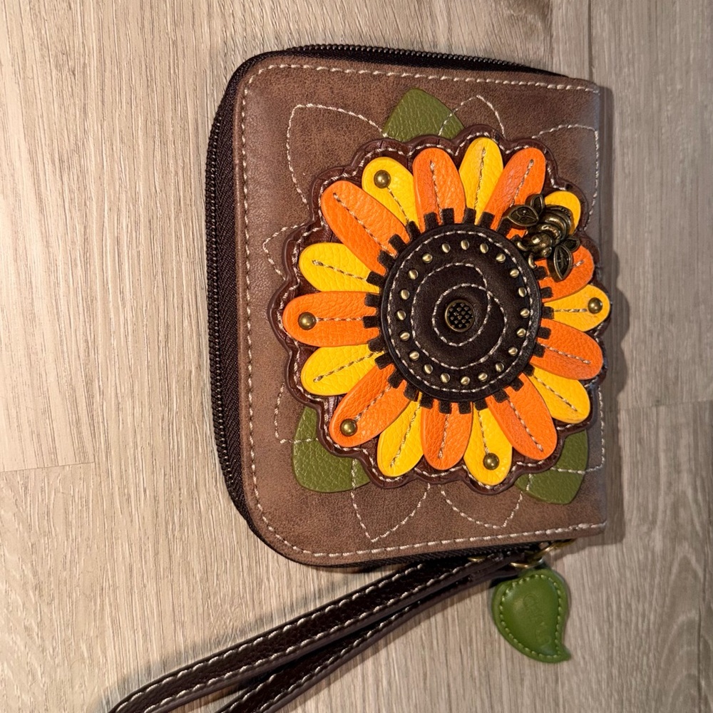 Chala Sunflower Wallet. New, no tags.